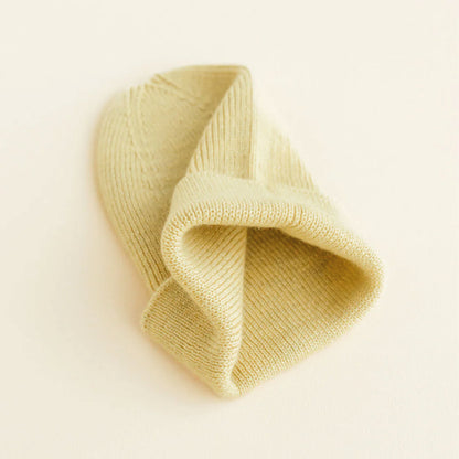 beanie fonzie newborn, light yellow – HVID