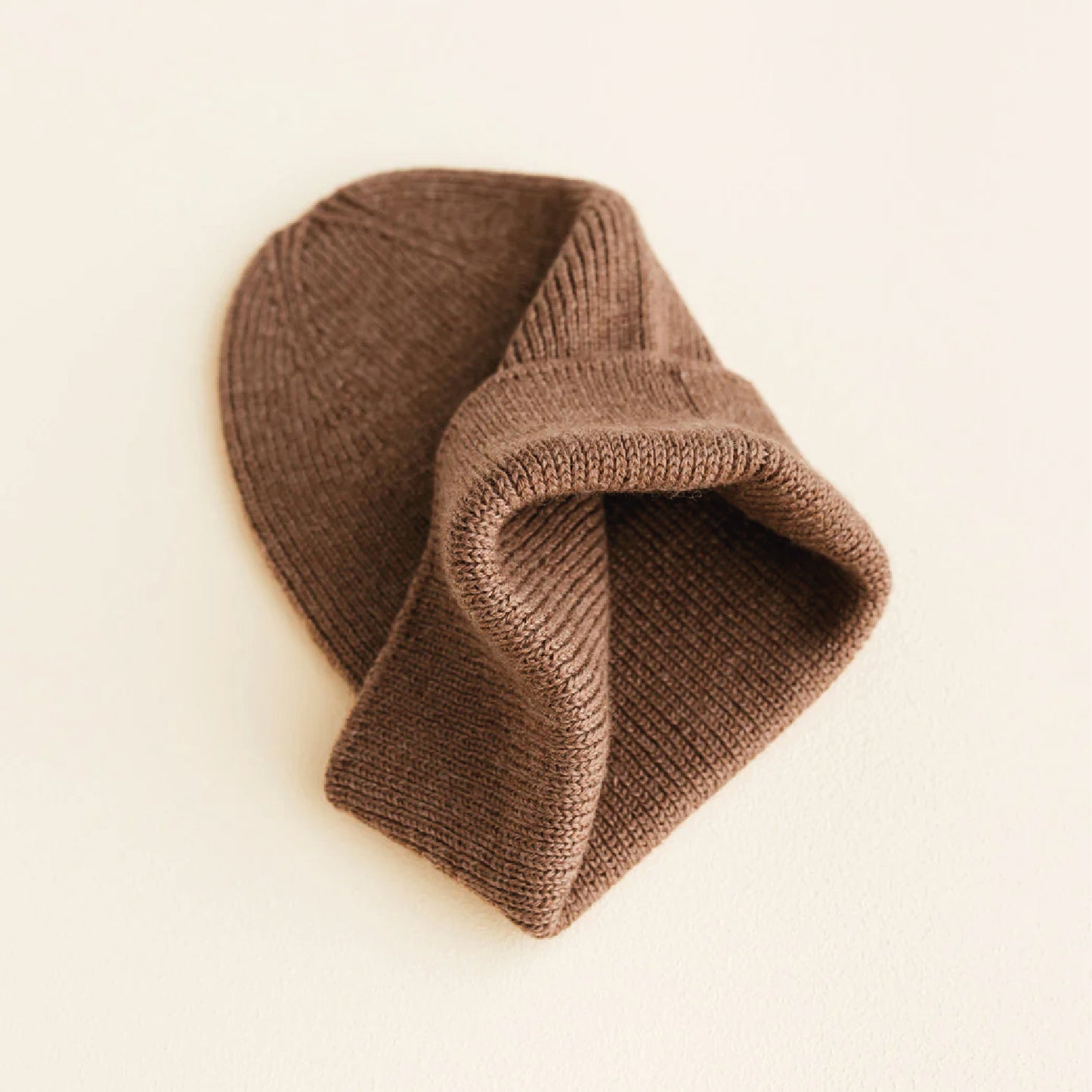 beanie fonzie newborn, mocha - HVID