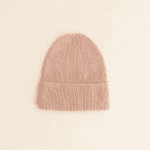 beanie fonzie newborn, rose - HVID