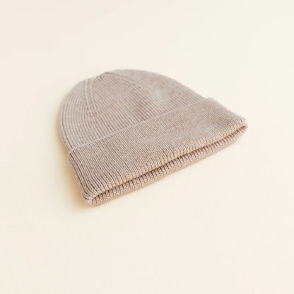 beanie fonzie newborn, sand – HVID