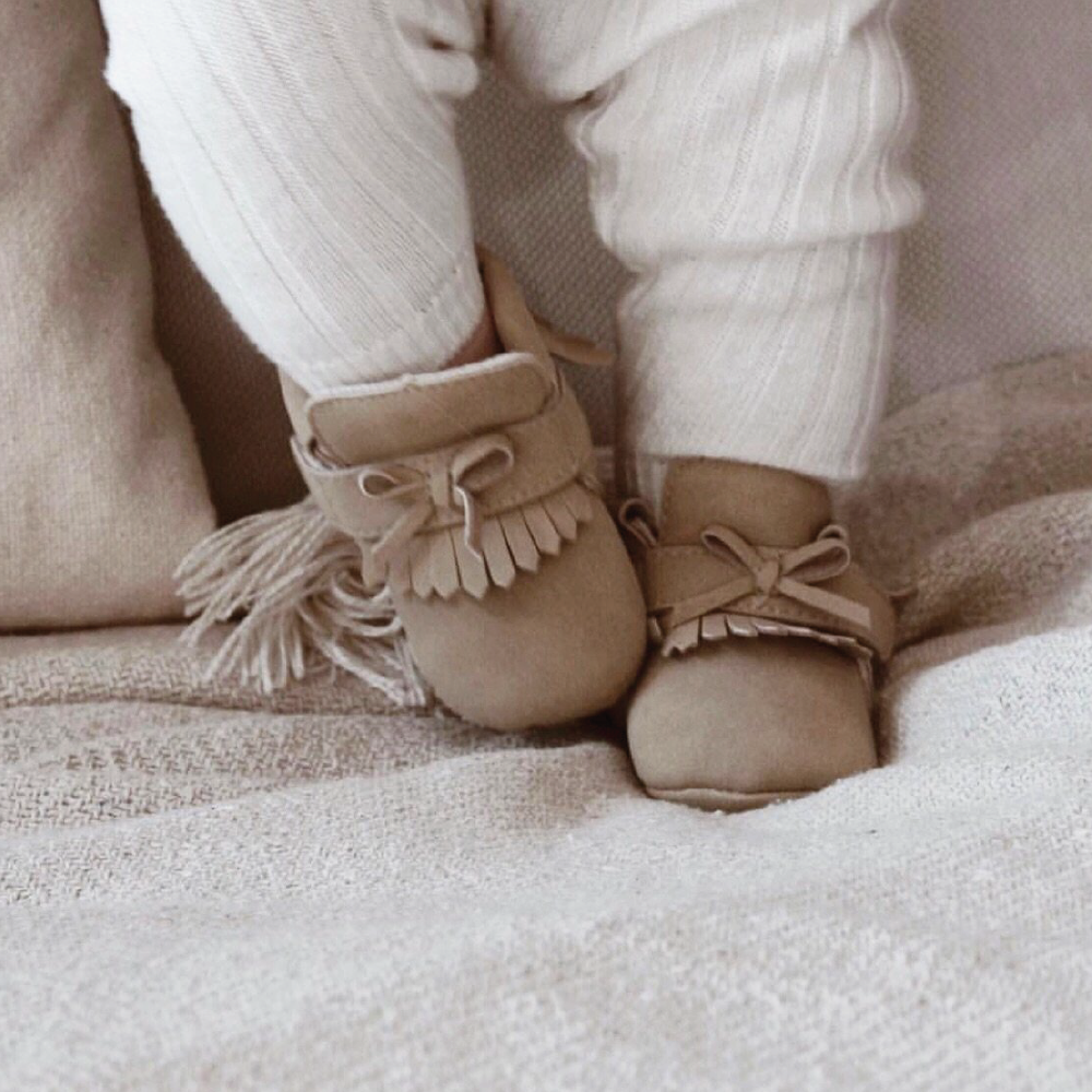 schoentjes little adventurer, beige - BABY MOCS