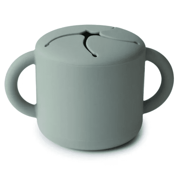 snack cup silicone, cambridge blue - MUSHIE
