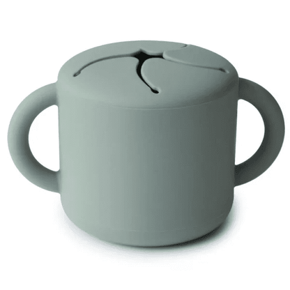 snack cup silicone, cambridge blue - MUSHIE