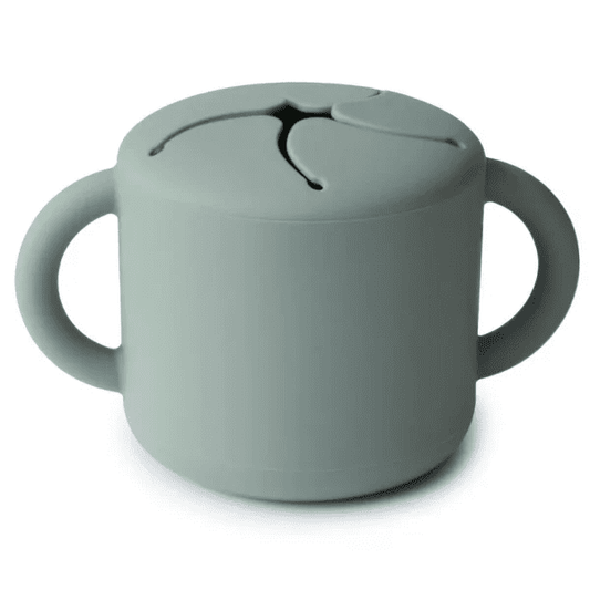 snack cup silicone, cambridge blue - MUSHIE