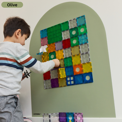 verplaatsbare magnetische muursticker, olive - KINDERLY