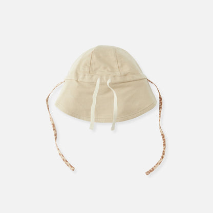 omkeerbaar zonnehoedje UPF 50+, leopard brown/sandy beach - CLOBY