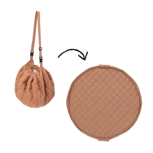 opbergzak/speelmat organic, tawny brown - PLAY & GO