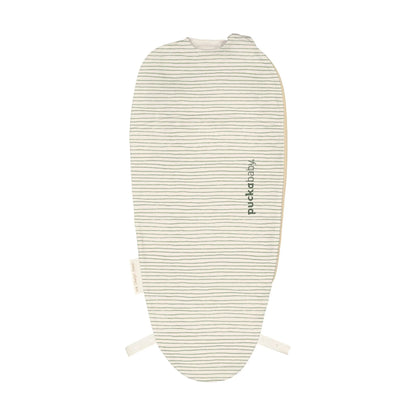 inbakerslaapzak piep, green stripes, 0.5 TOG - PUCKABABY