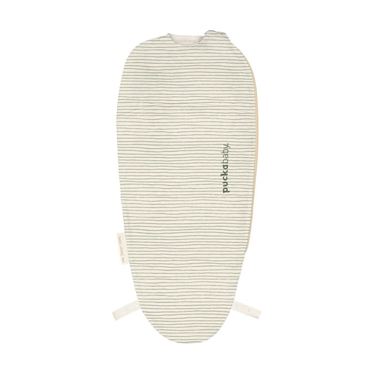inbakerslaapzak piep, green stripes, 0.5 TOG - PUCKABABY