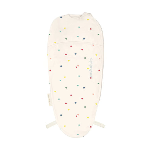 inbakerslaapzak piep, hearts confetti, 0.5 TOG – PUCKABABY