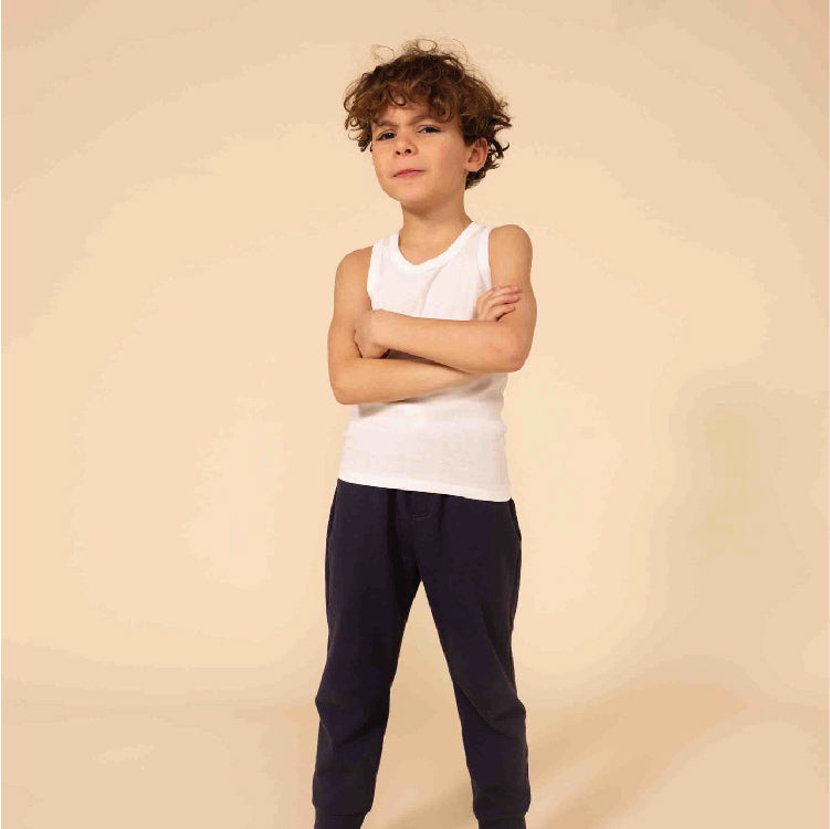 hemdje jongen, 2-pack, wit - PETIT BATEAU