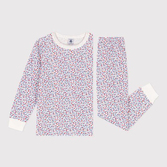 pyjama katoen, bloemen - PETIT BATEAU