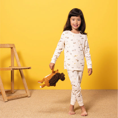 pyjama katoen, dierenprint - PETIT BATEAU
