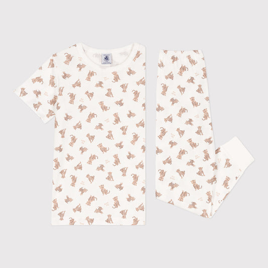 pyjama katoen, luipaard - PETIT BATEAU
