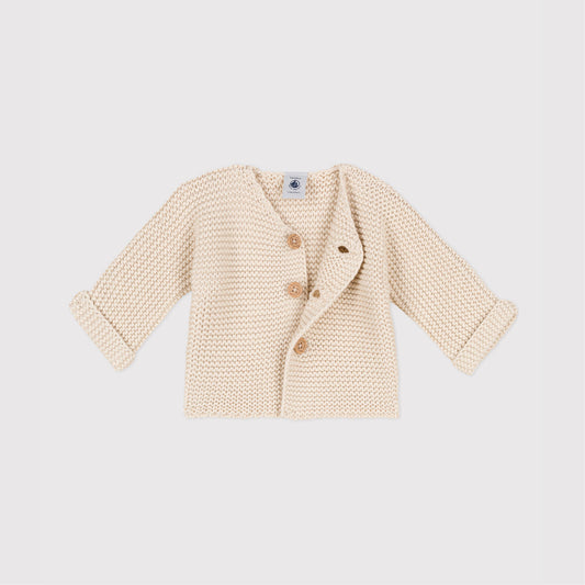 truitje met knopen, beige - PETIT BATEAU