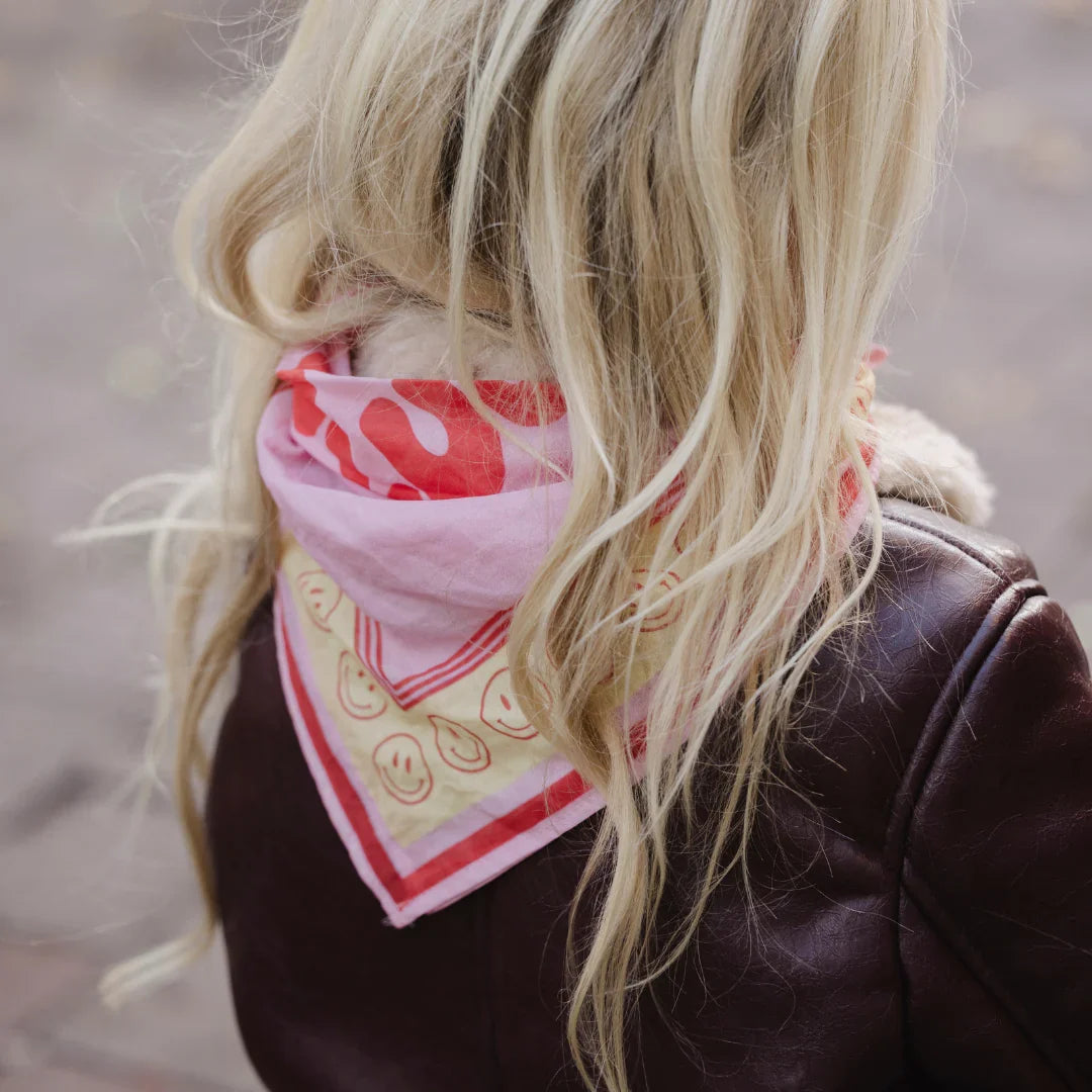 sjaal pomme club smilin', blowy bubblegum - ATELIER POMME