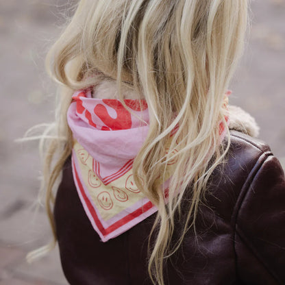sjaal pomme club smilin', blowy bubblegum - ATELIER POMME