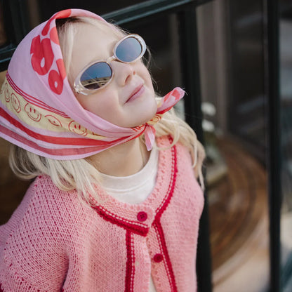 sjaal pomme club smilin', blowy bubblegum - ATELIER POMME