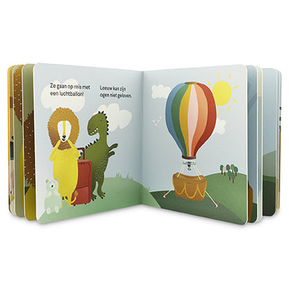 verhalenboek, dino en leeuw gaan op reis - TRIXIE