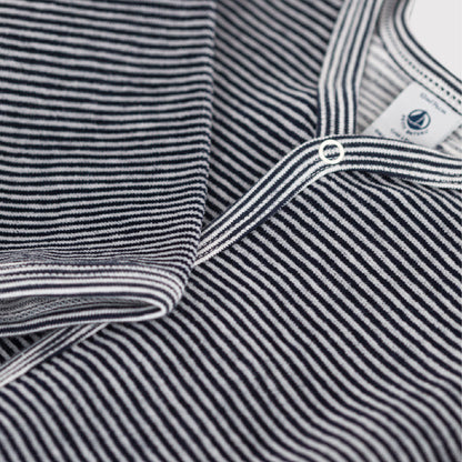 pyjama fluweel, smoking/marshmellow - PETIT BATEAU