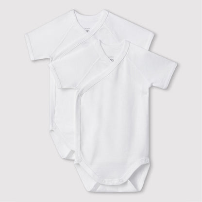 body korte mouw, 2-pack - PETIT BATEAU