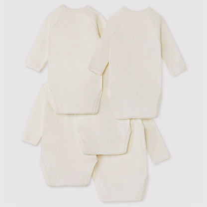body lange mouw, 5-pack - PETIT BATEAU
