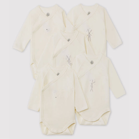 body lange mouw, 5-pack - PETIT BATEAU