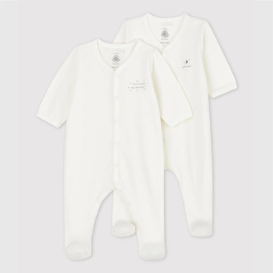 pyjama biokatoen, 2-pack, signature - PETIT BATEAU