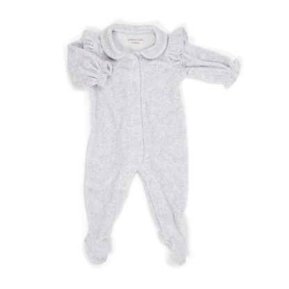 babypak, velours girl, light grey - POETREE KIDS