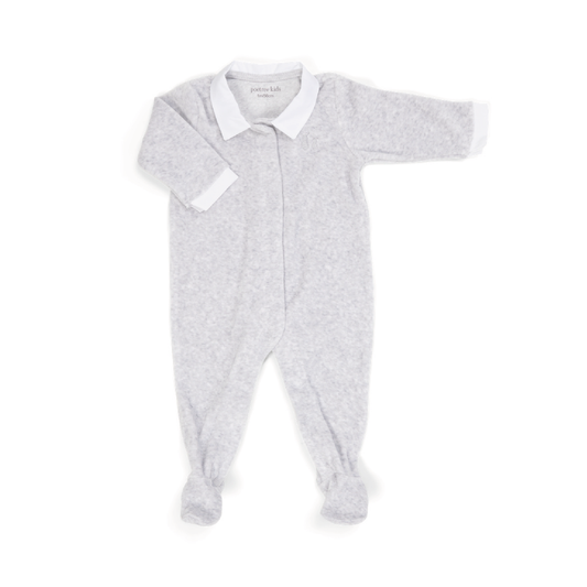 babypak velours boy, grey - POETREE KIDS