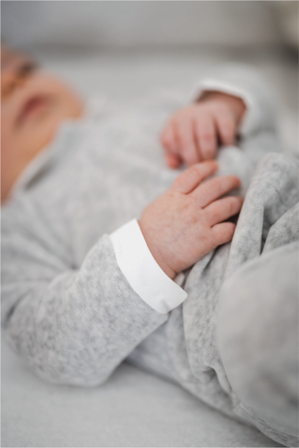 babypak velours boy, grey - POETREE KIDS