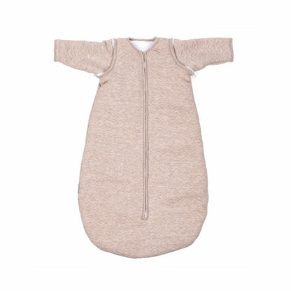 slaapzak 90 cm winter, chevron light camel - POETREE KIDS