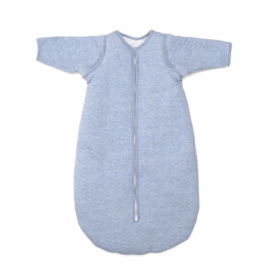 slaapzak 70 cm winter, chevron denim blue - POETREE KIDS
