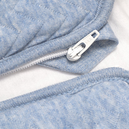 slaapzak 70 cm winter, chevron denim blue - POETREE KIDS