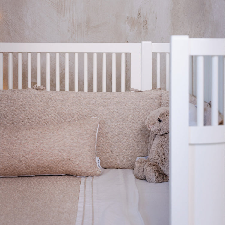 decoratiekussen, chevron light camel - POETREE KIDS