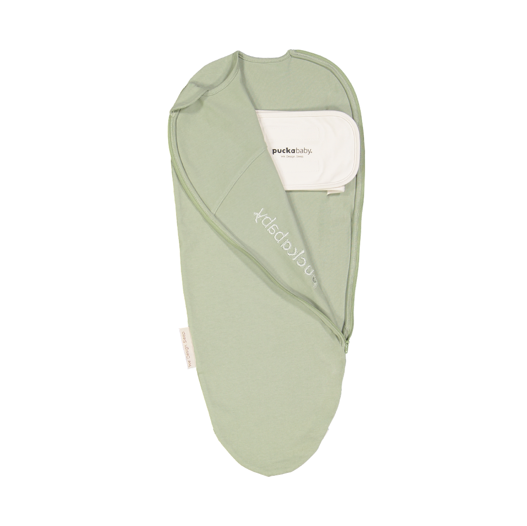 inbakerslaapzak piep, olive, 0.5 TOG – PUCKABABY