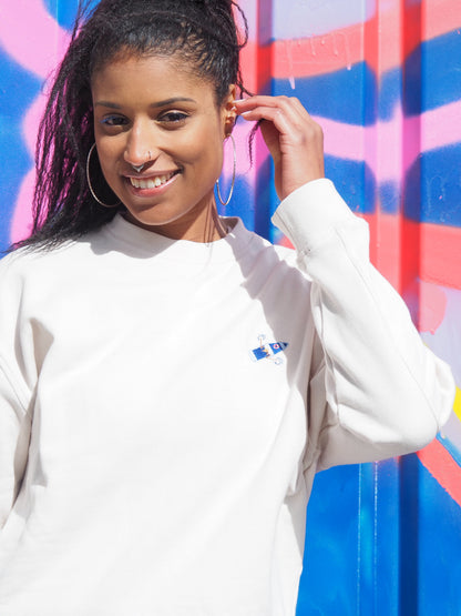 sweater women, 'take me to the sea' boat, beige - RIDGES & STEAM