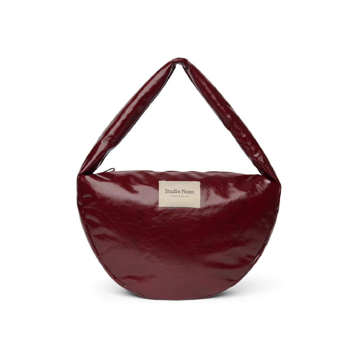 crossbody bag vegan leather, burgundy - STUDIO NOOS