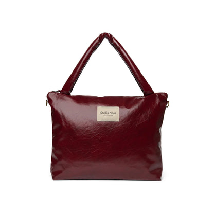 luiertas vegan leather, burgundy - STUDIO NOOS