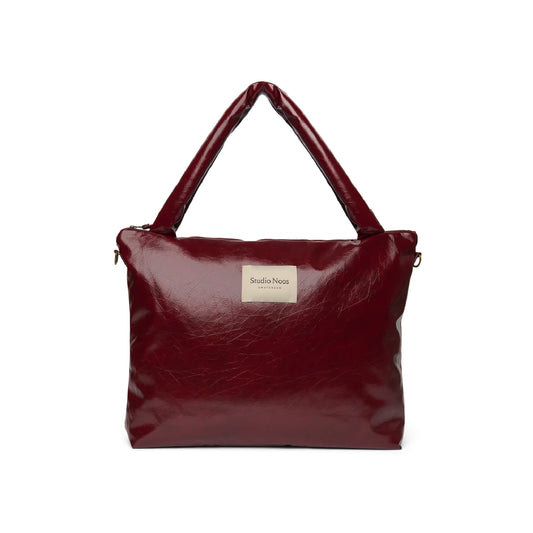 luiertas vegan leather, burgundy - STUDIO NOOS