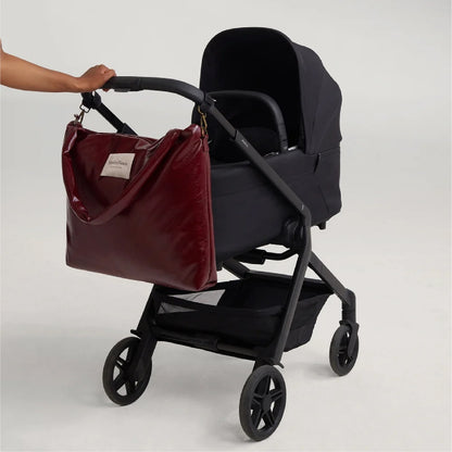 luiertas vegan leather, burgundy - STUDIO NOOS