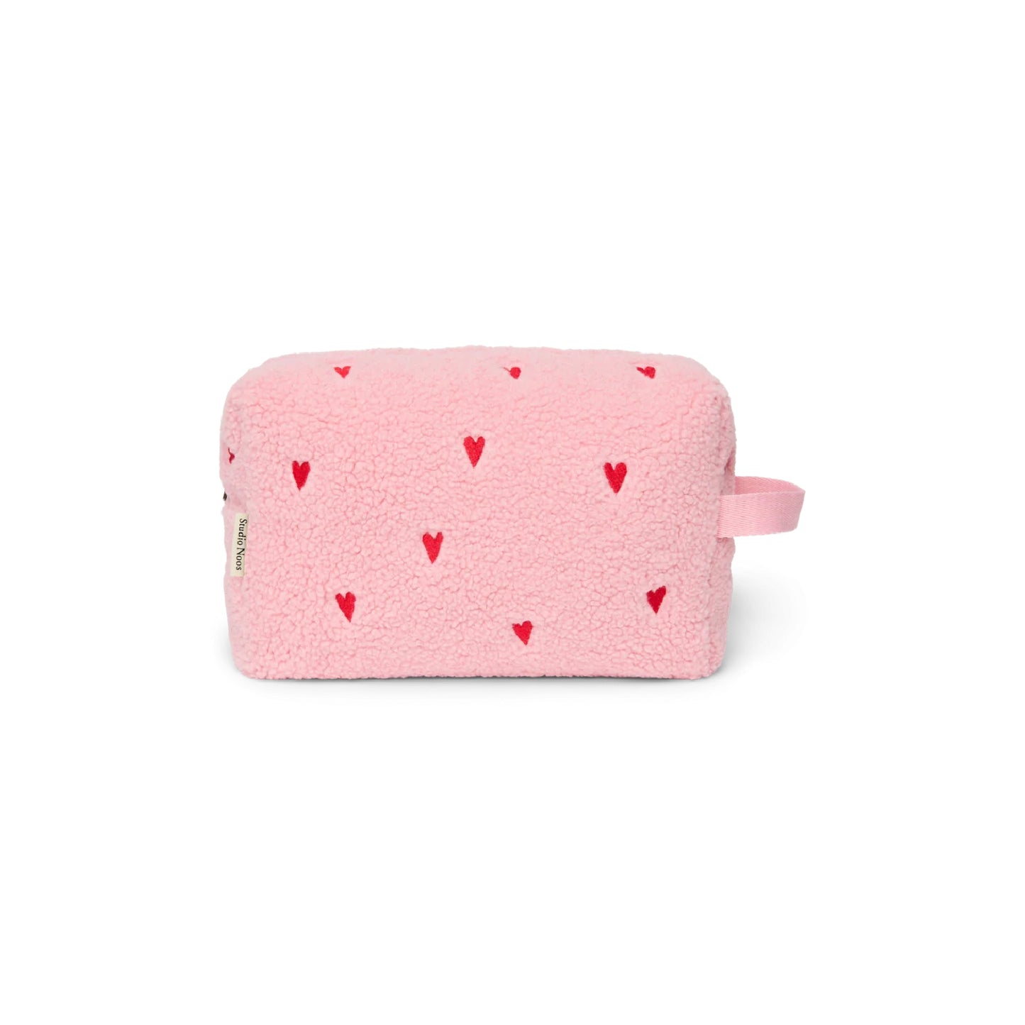 toilettas teddy hearts, light pink - STUDIO NOOS