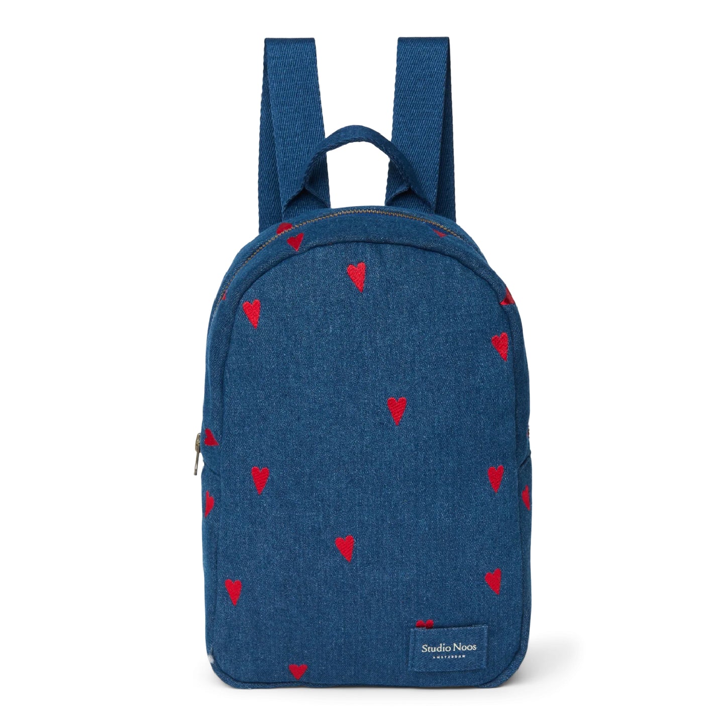 rugzak mini denim hearts, dark blue - STUDIO NOOS