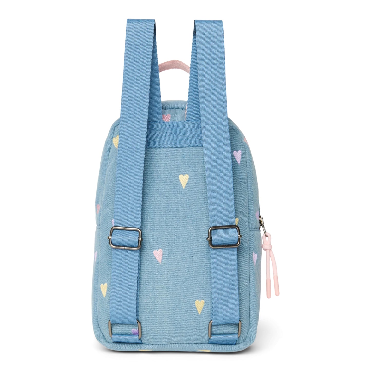 rugzak mini denim hearts, light blue - STUDIO NOOS