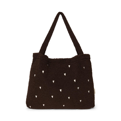 mom bag teddy, chocolate - STUDIO NOOS