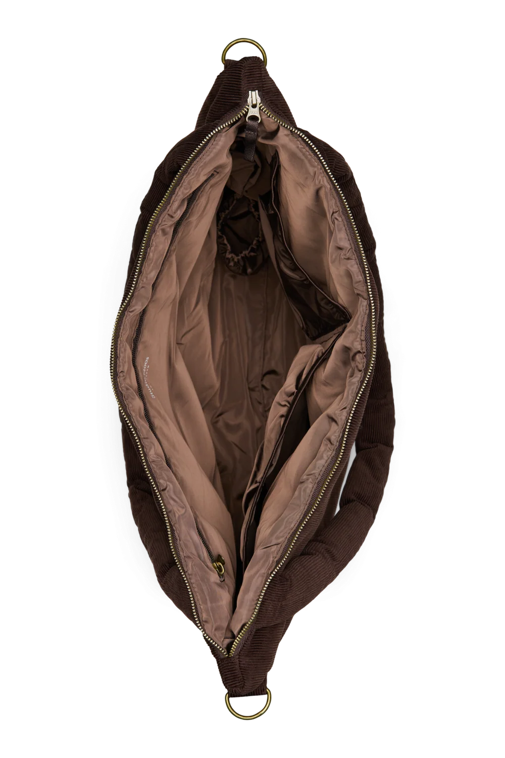 luiertas rib puffy, donkerbruin - STUDIO NOOS