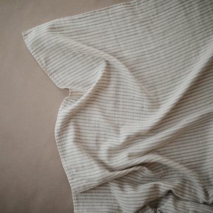 inbakerdoek sage stripe – MUSHIE