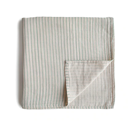 inbakerdoek sage stripe – MUSHIE