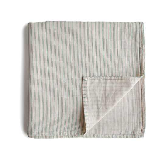inbakerdoek sage stripe – MUSHIE