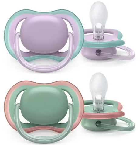 fopspeen ultra air, groen/lila, +6 mnd. - AVENT